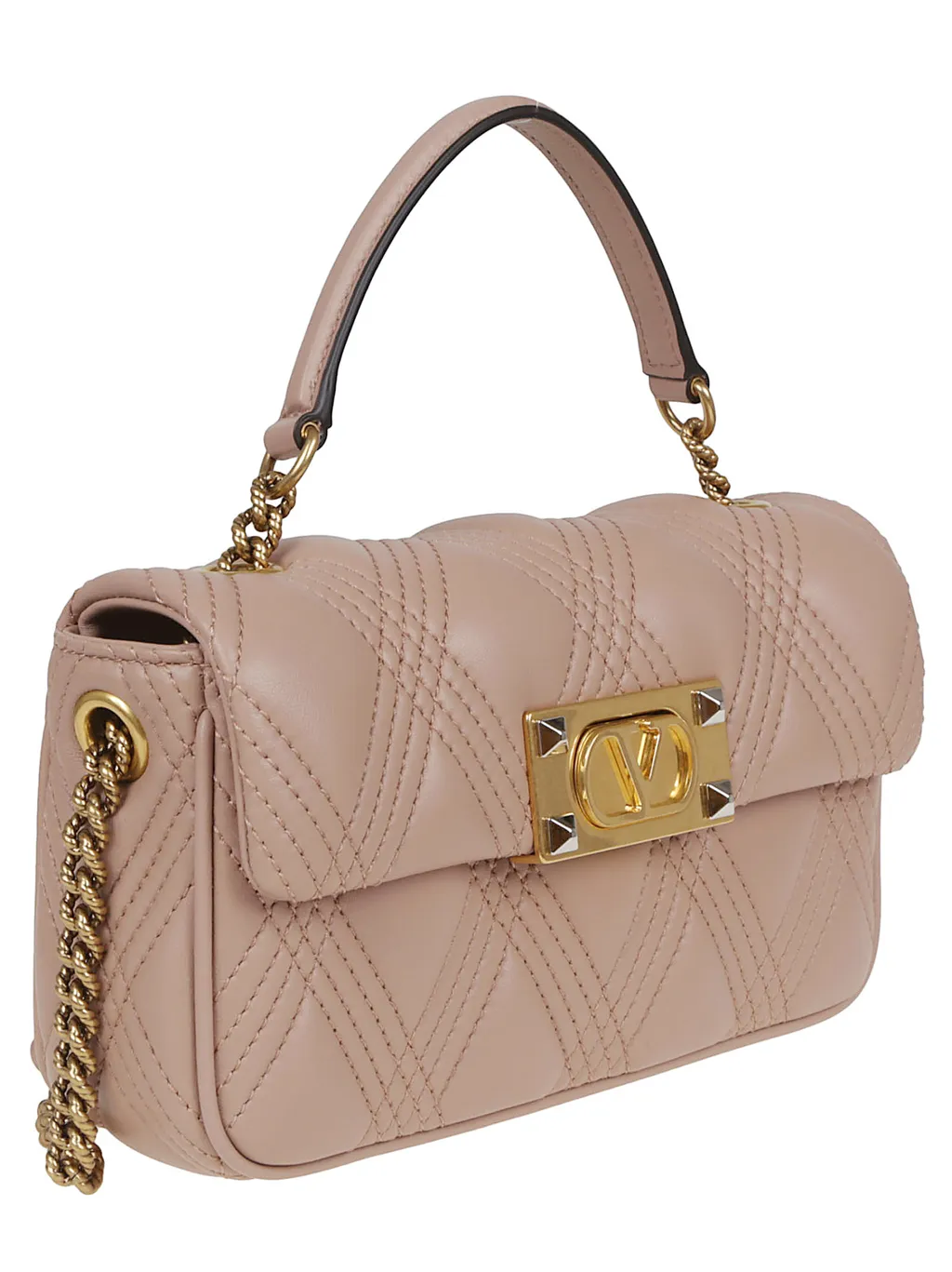Quilted-Effect Chain-Strap Mini Bag