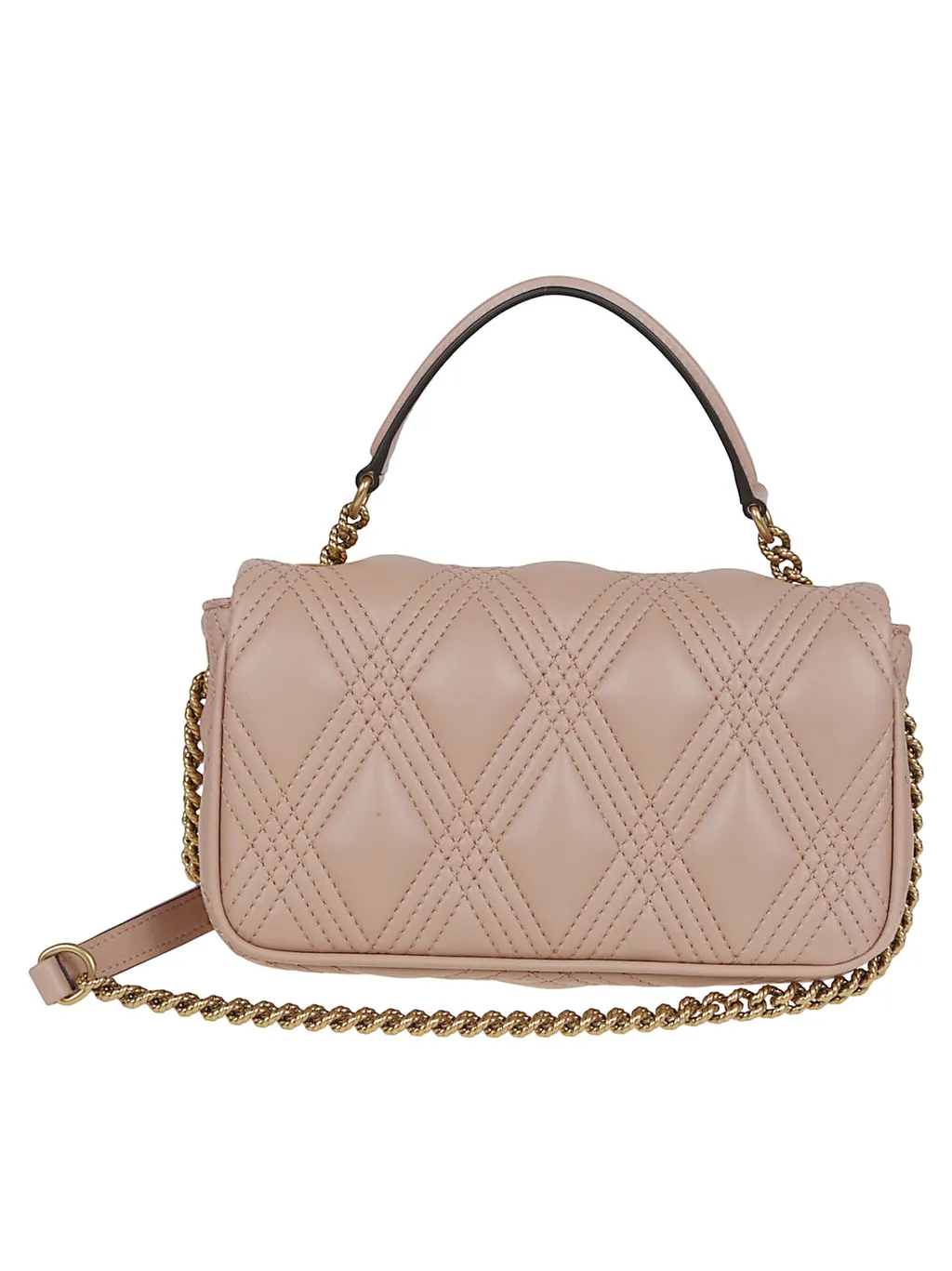 Quilted-Effect Chain-Strap Mini Bag