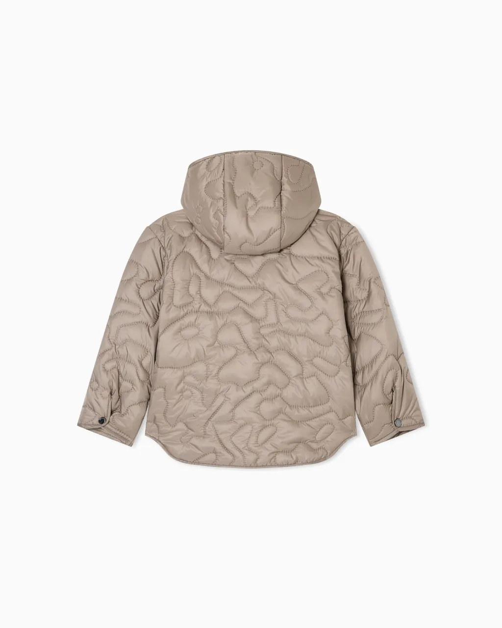 3D Quilted Flower-Pattern Jacket
