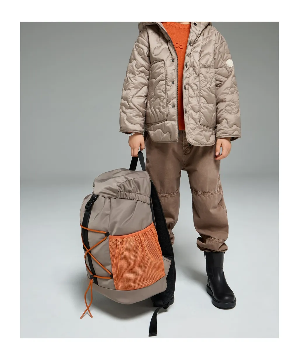 3D Quilted Flower-Pattern Jacket