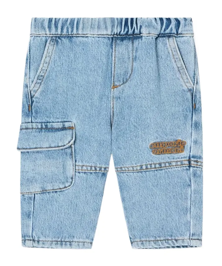 Logo-Embroidered Cargo Trousers