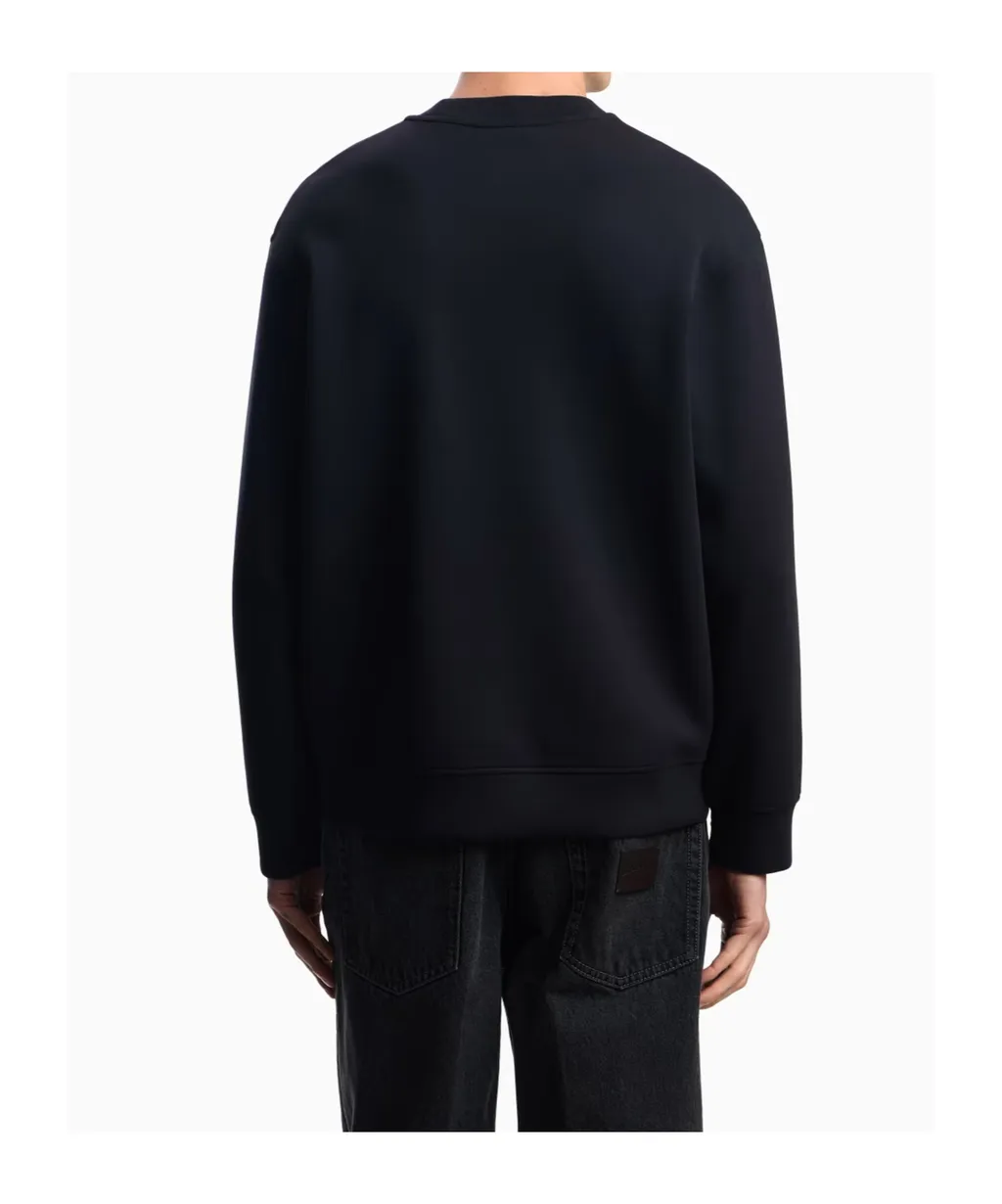 Emporio Armani Logo Embroidered Crewneck Sweatshirt