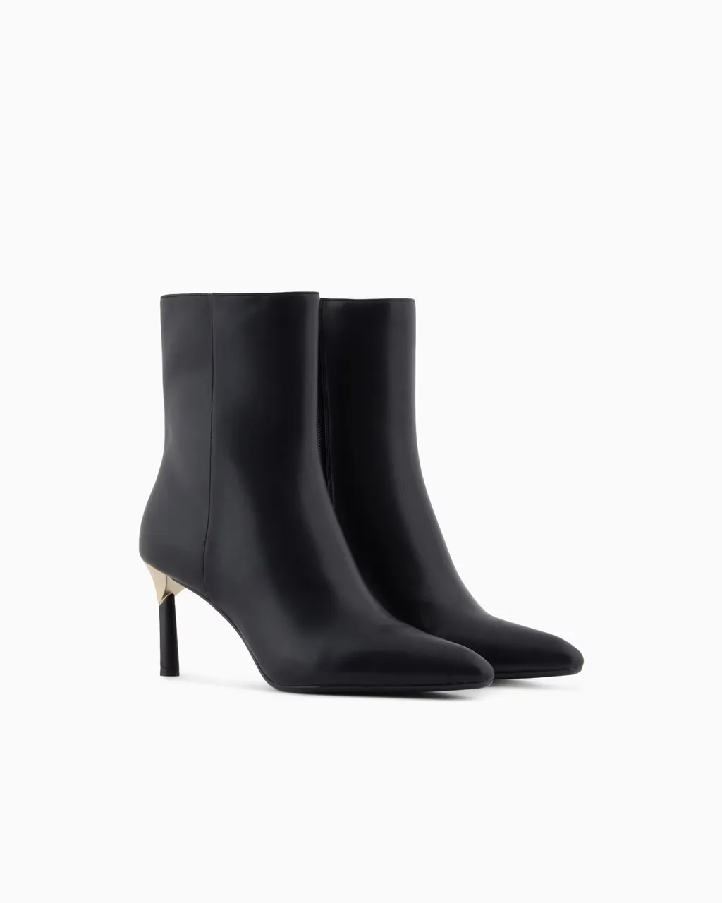 Ankle Boots With Gold Detail