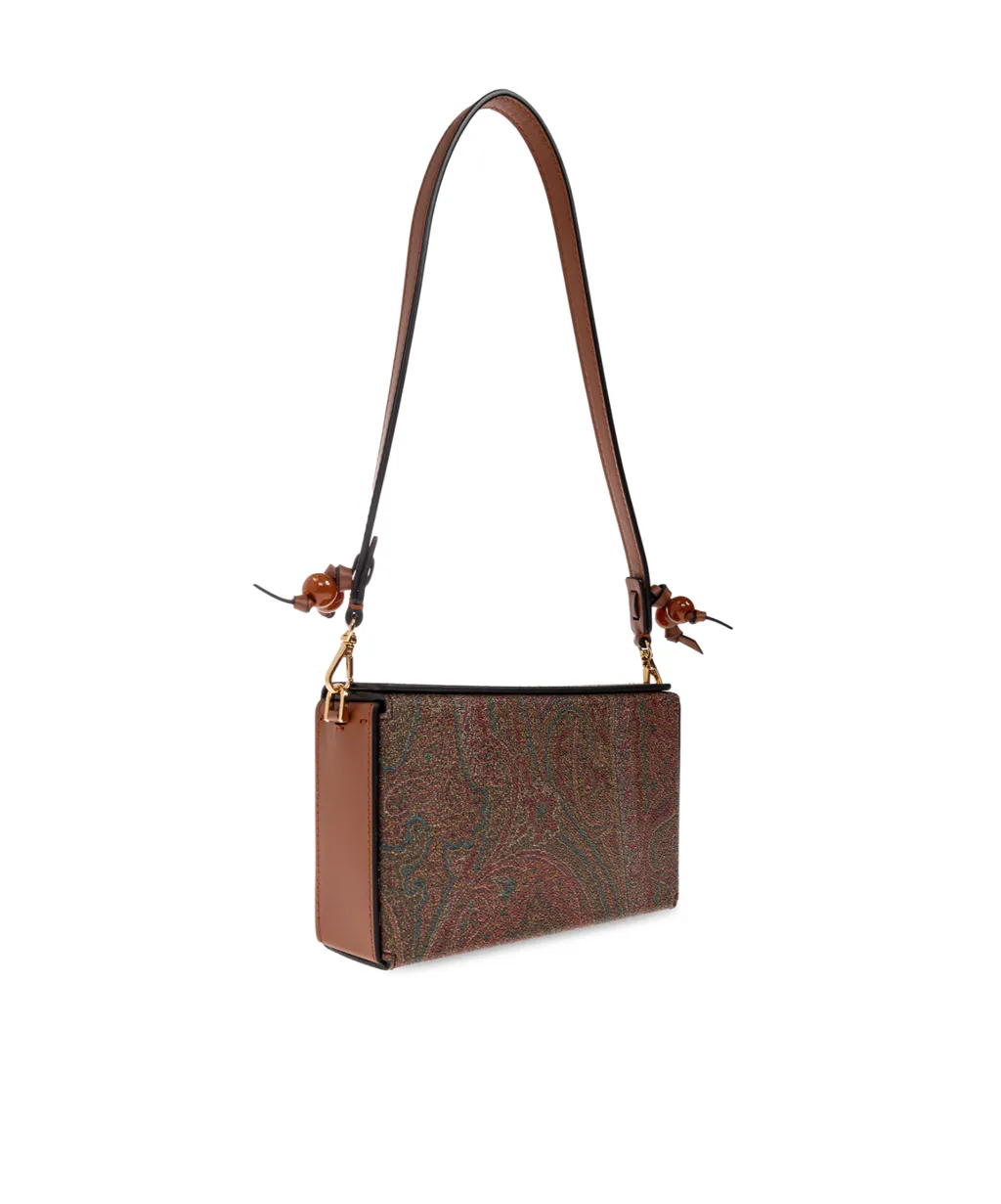 Paisley-Patterned Shoulder Bag