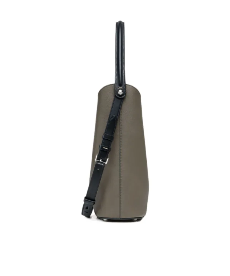 Dress-Age Dual-Strap Leather Shoulder Bag