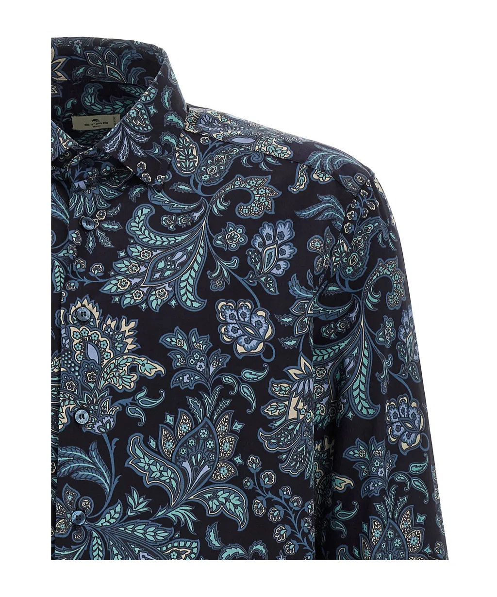 Floral Paisley Cotton Shirt