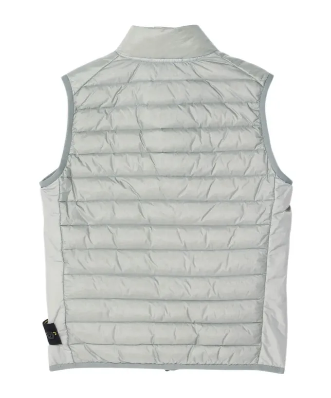 Powder Grey Zip Gilet