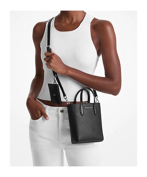 Vincent Extra-Small Saffiano Leather Crossbody Bag With Card Case