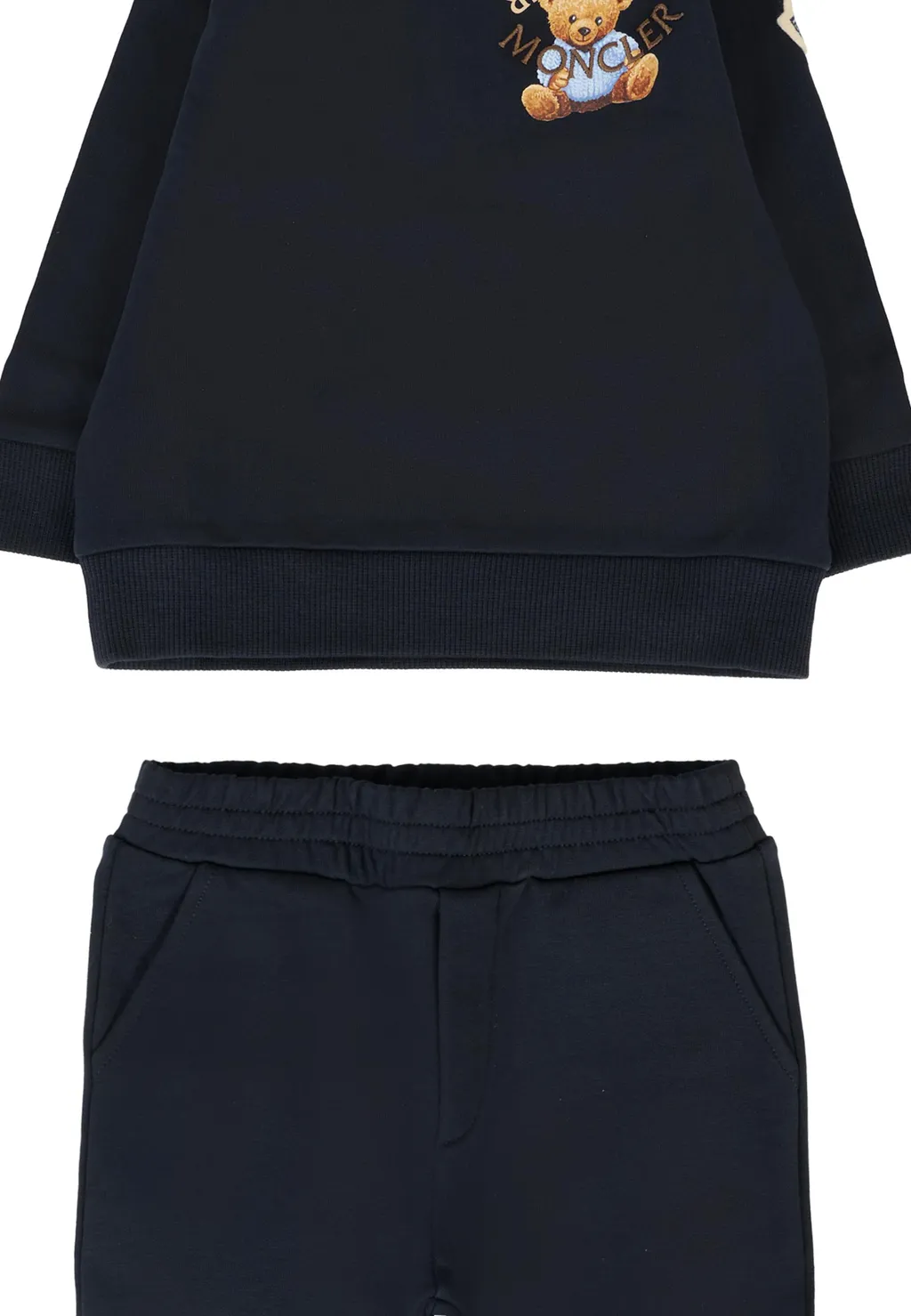 Logo-Patch Button-Fastening Sweater