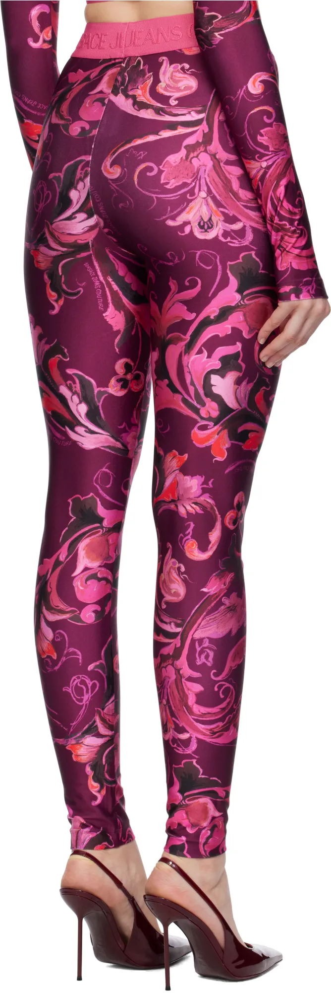 Barocco-Print Leggings