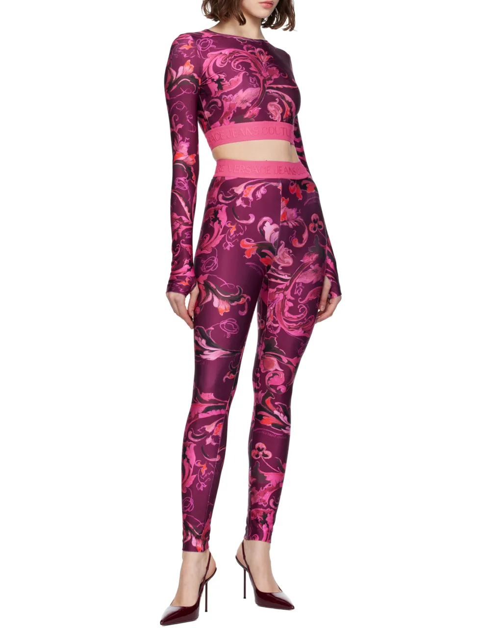 Barocco-Print Leggings