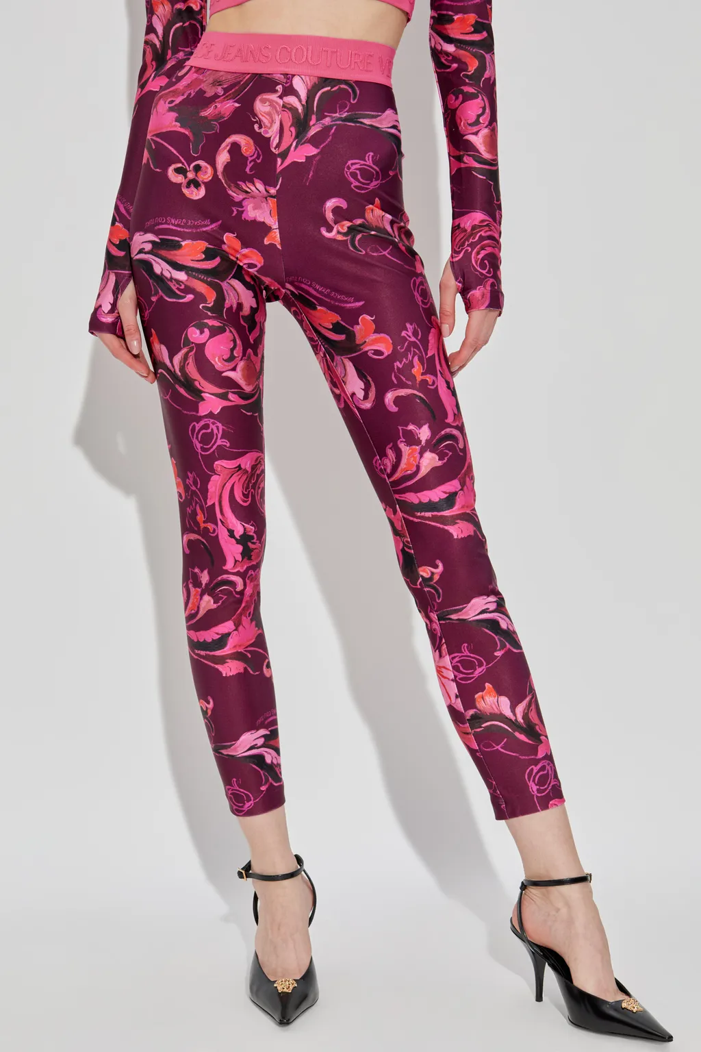 Barocco-Print Leggings