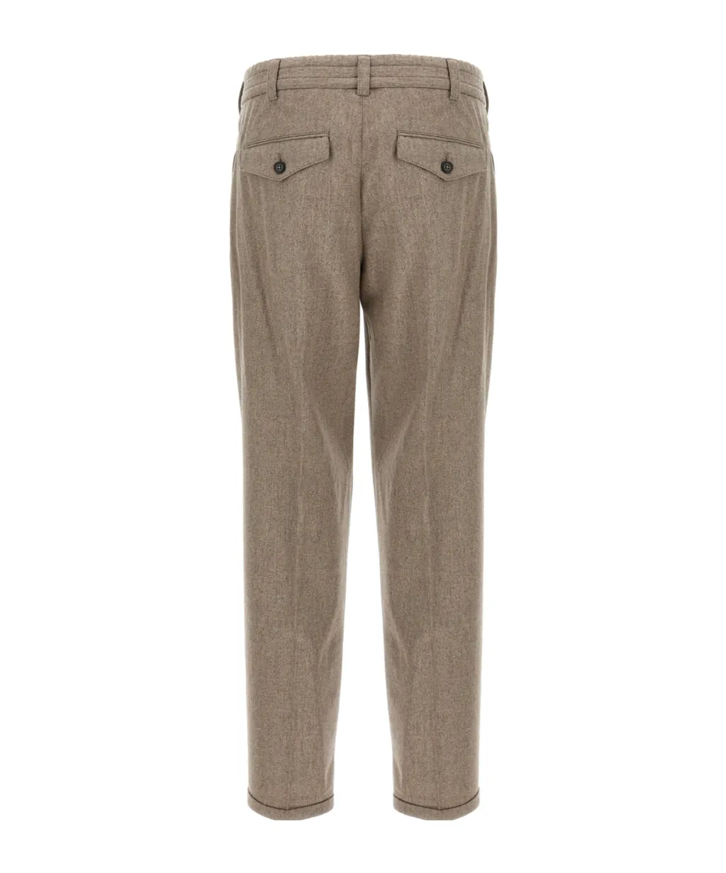 Pt Torino Rebel Wool Straight-Leg Pants