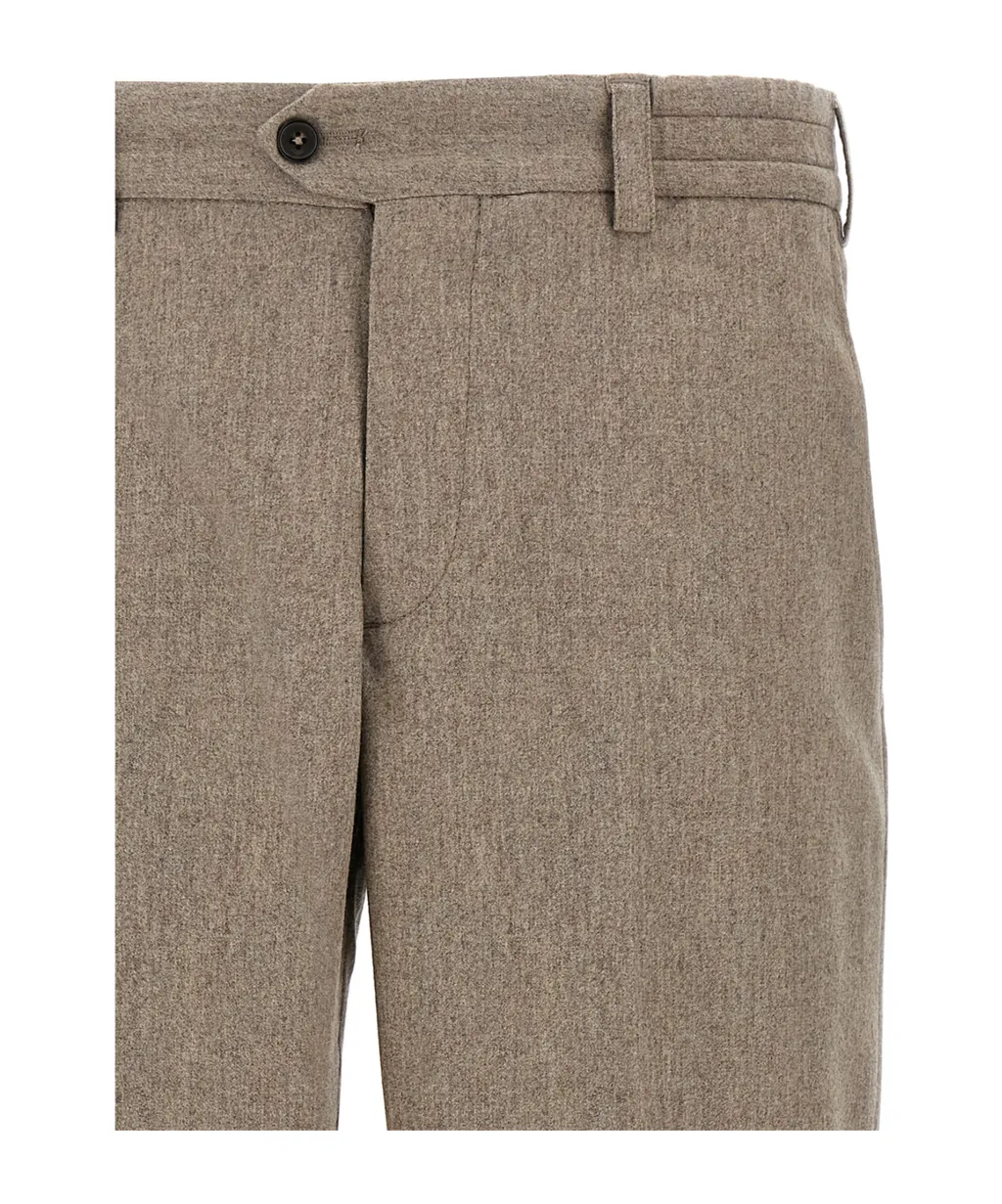 Pt Torino Rebel Wool Straight-Leg Pants