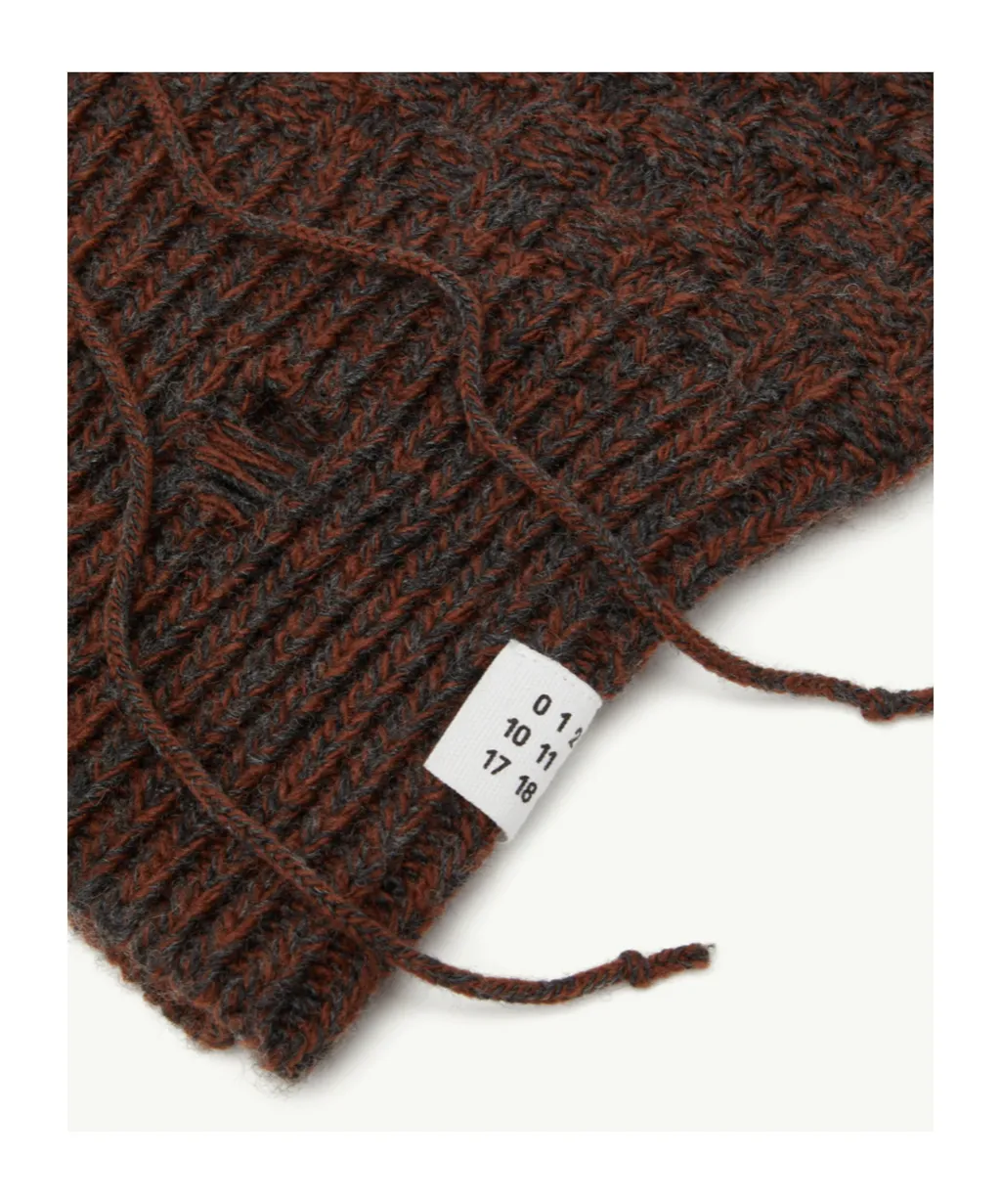 Mm6 Maison Margiela Logo Patch Distressed Balaclava