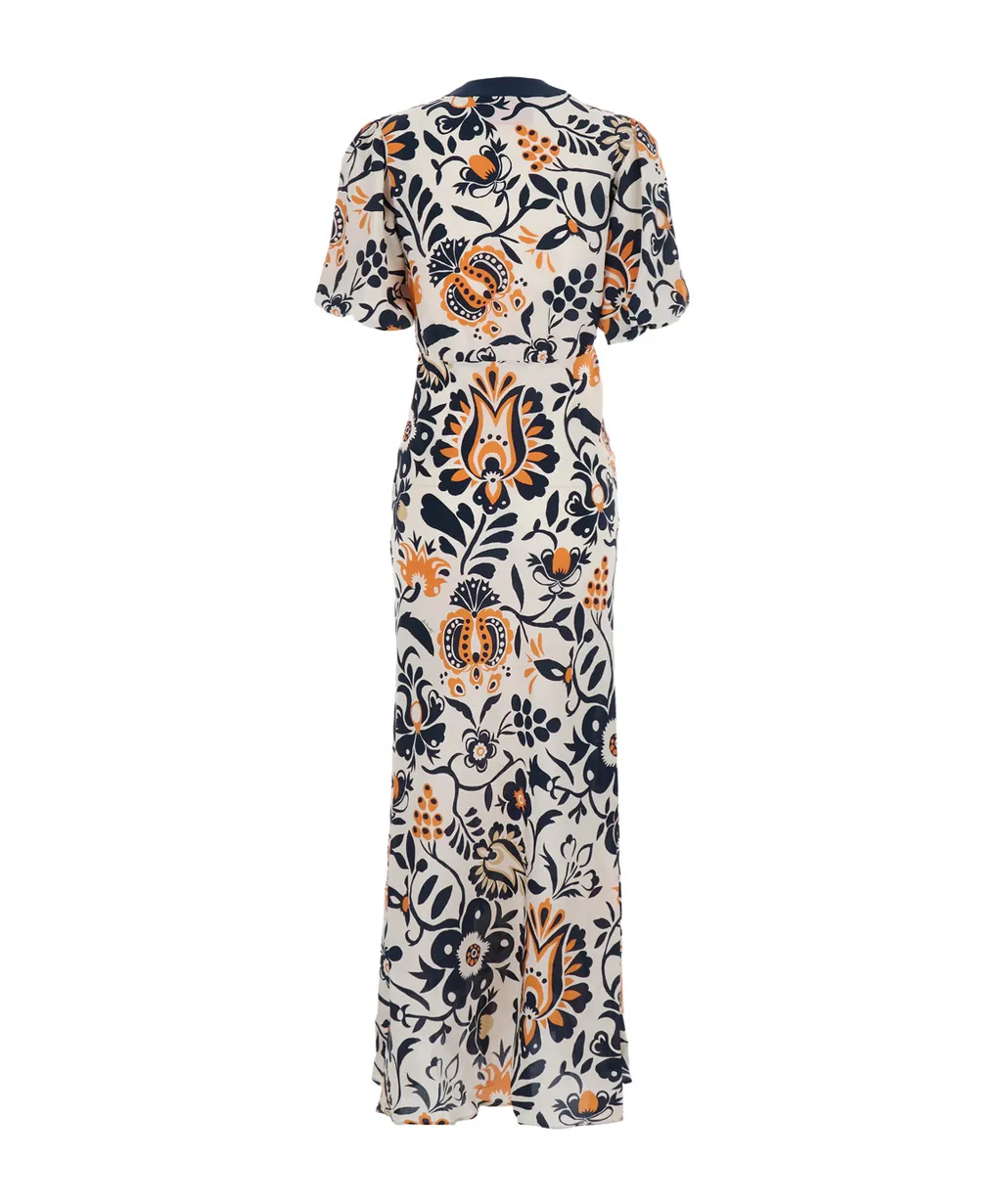 La Doublej Marlene Floral V-Neck Dress
