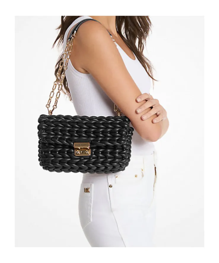 Large Tribeca Braided Chain Shoulder Bag