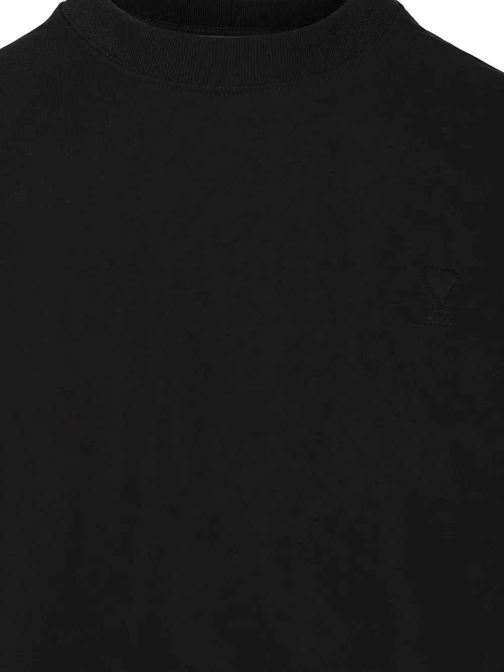 Ami Paris Logo Detailed Crewneck T-Shirt
