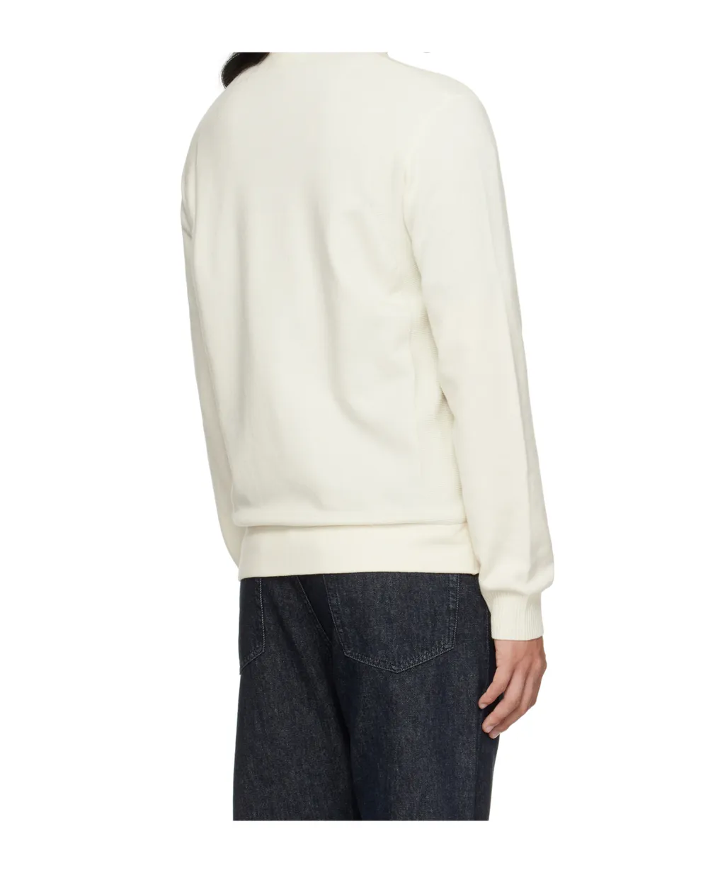 Stone Island Logo Patch Zip-Up Cardigan