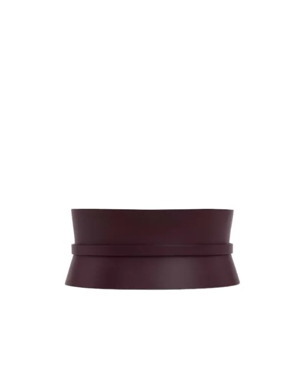 Calfskin Leather Wide Belt