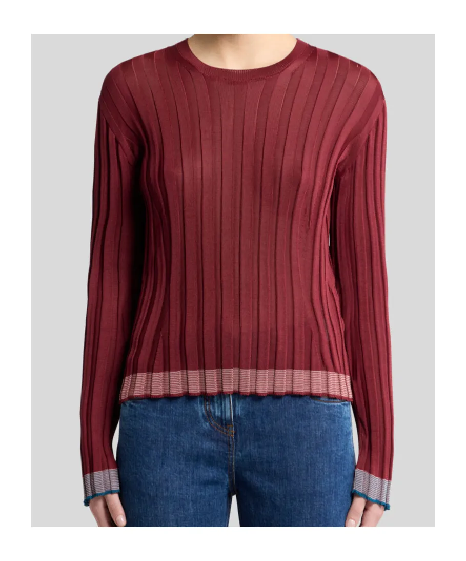Etro Ribbed Crewneck Sweater