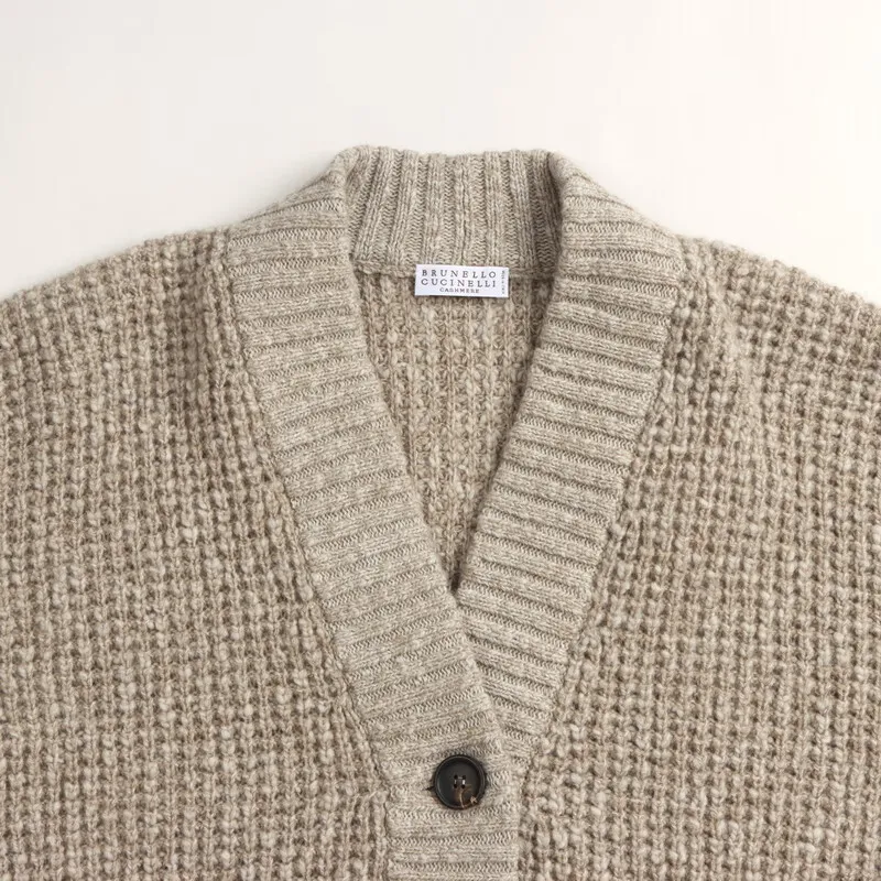 V-Neck Button Knitted Cardigan