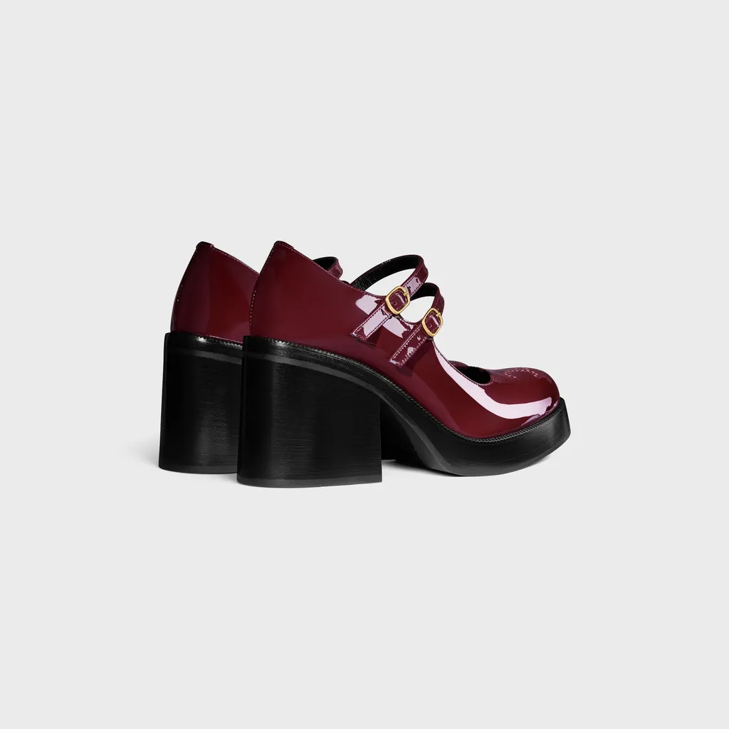 Celine Tess Babies In Patent Calfskin