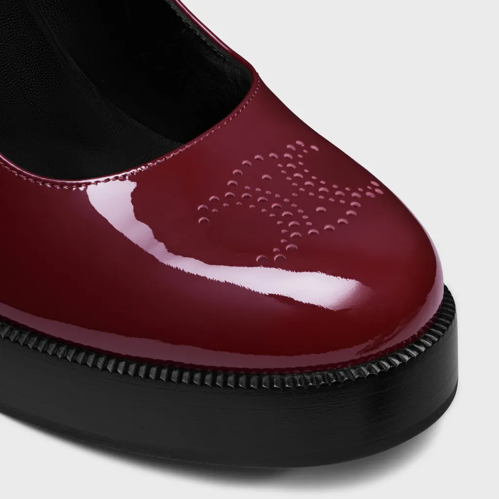 Celine Tess Babies In Patent Calfskin