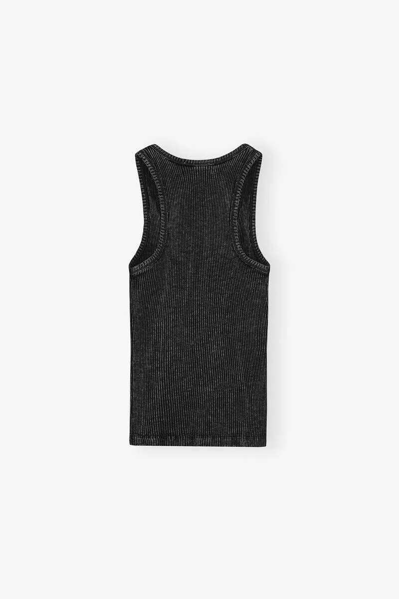 Black Washed Tank Top