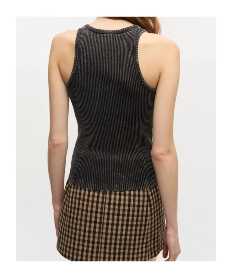 Black Washed Tank Top