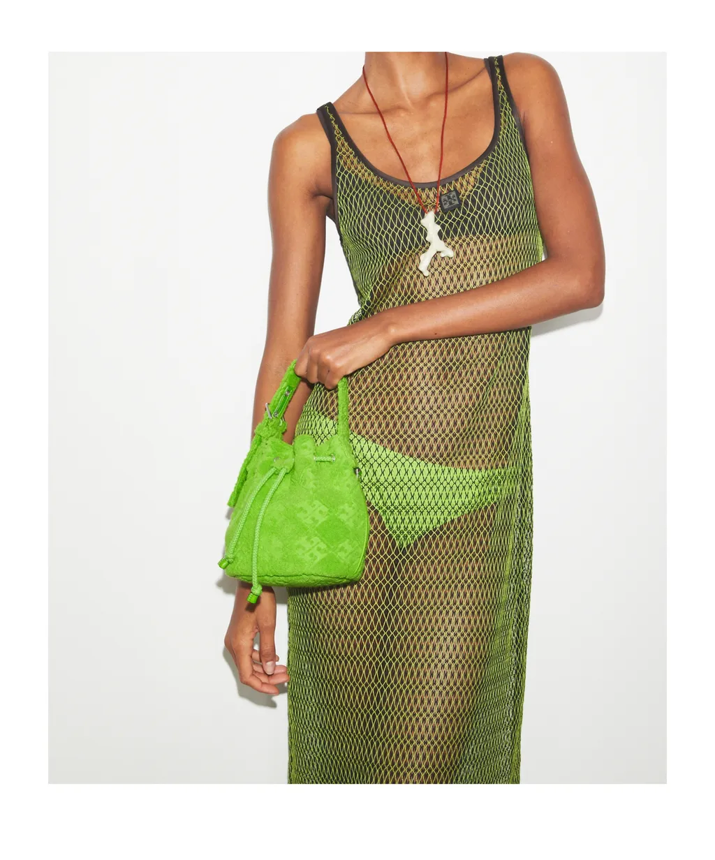 Mini T Monogram Terry Bucket Bag