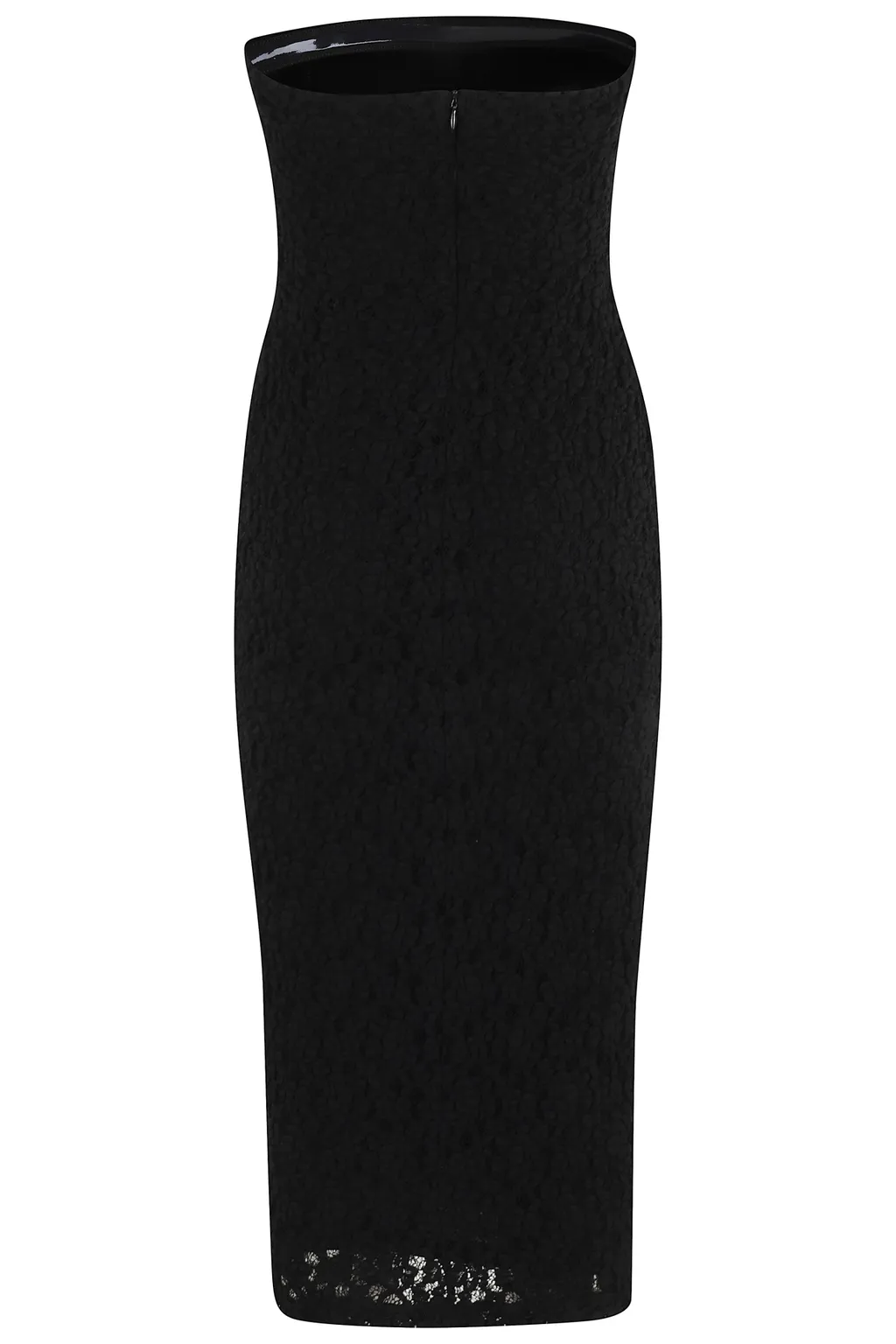 Max Mara Studio Lace Detailed Strapless Dress