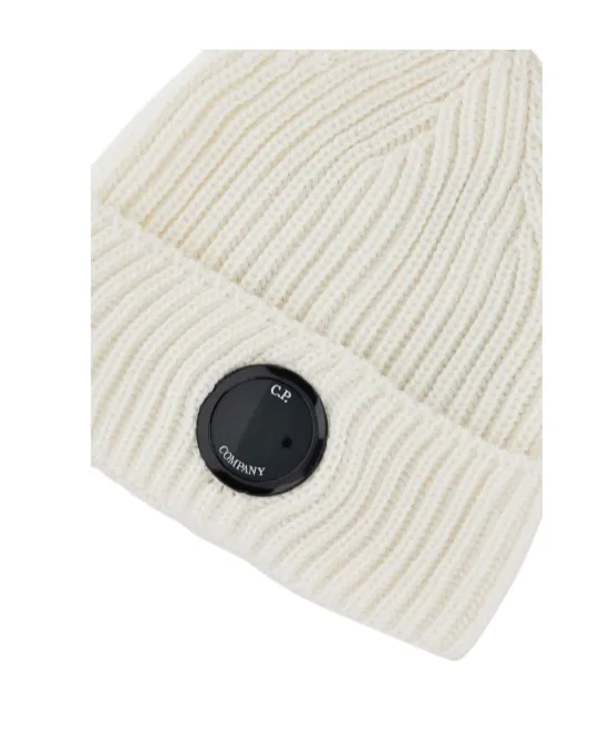 C.P. Company Logo Plaque Knit Beanie
