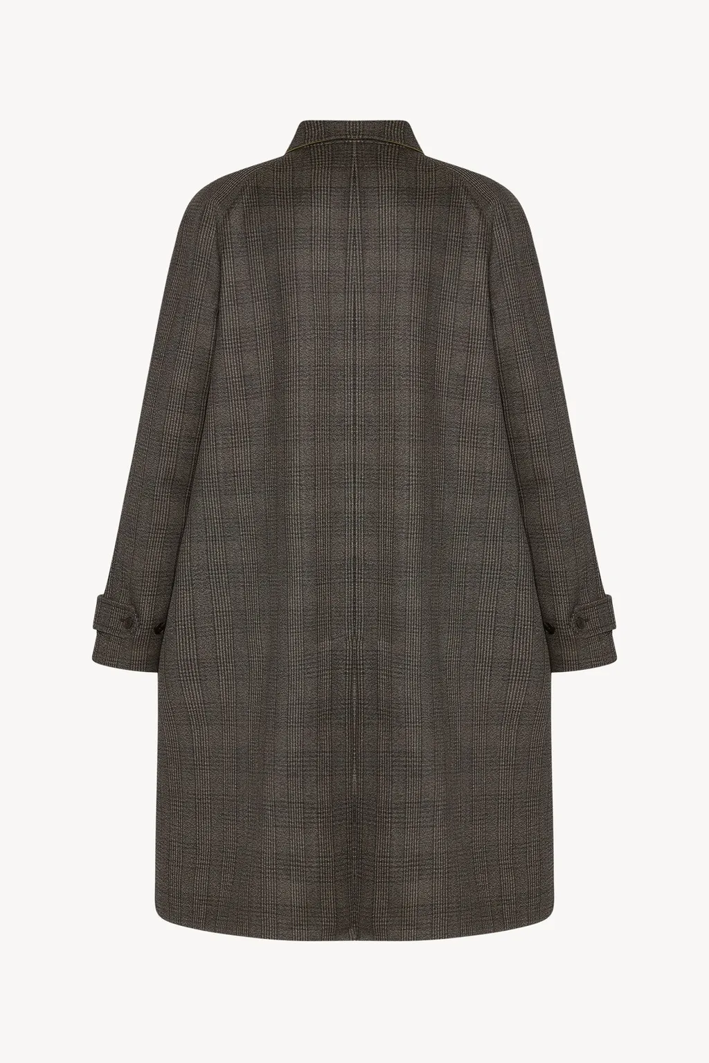 Wool-Silk Check Coat