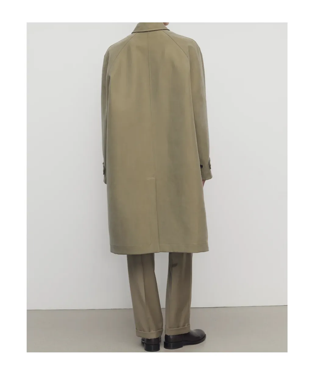 Wool-Silk Check Coat