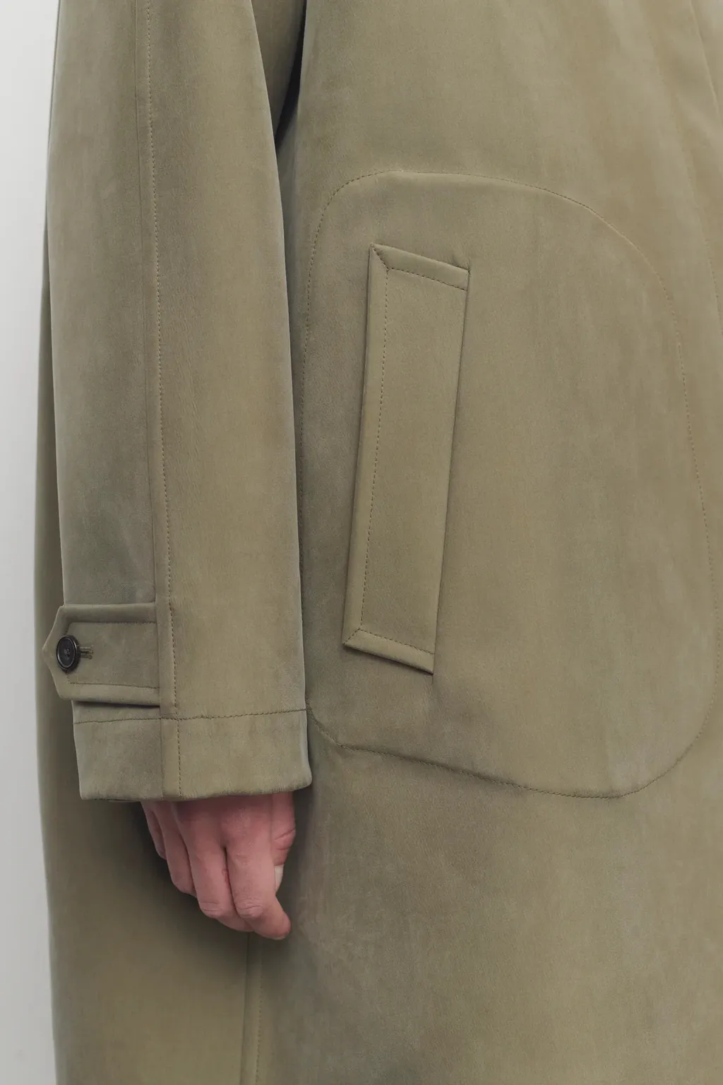 Wool-Silk Check Coat
