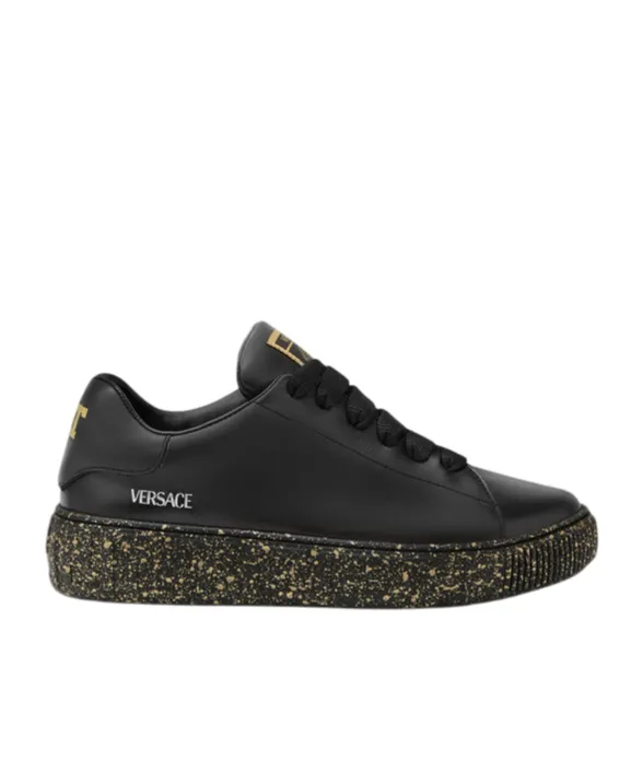 Greca Logo-Detail Speckled Sole Sneakers