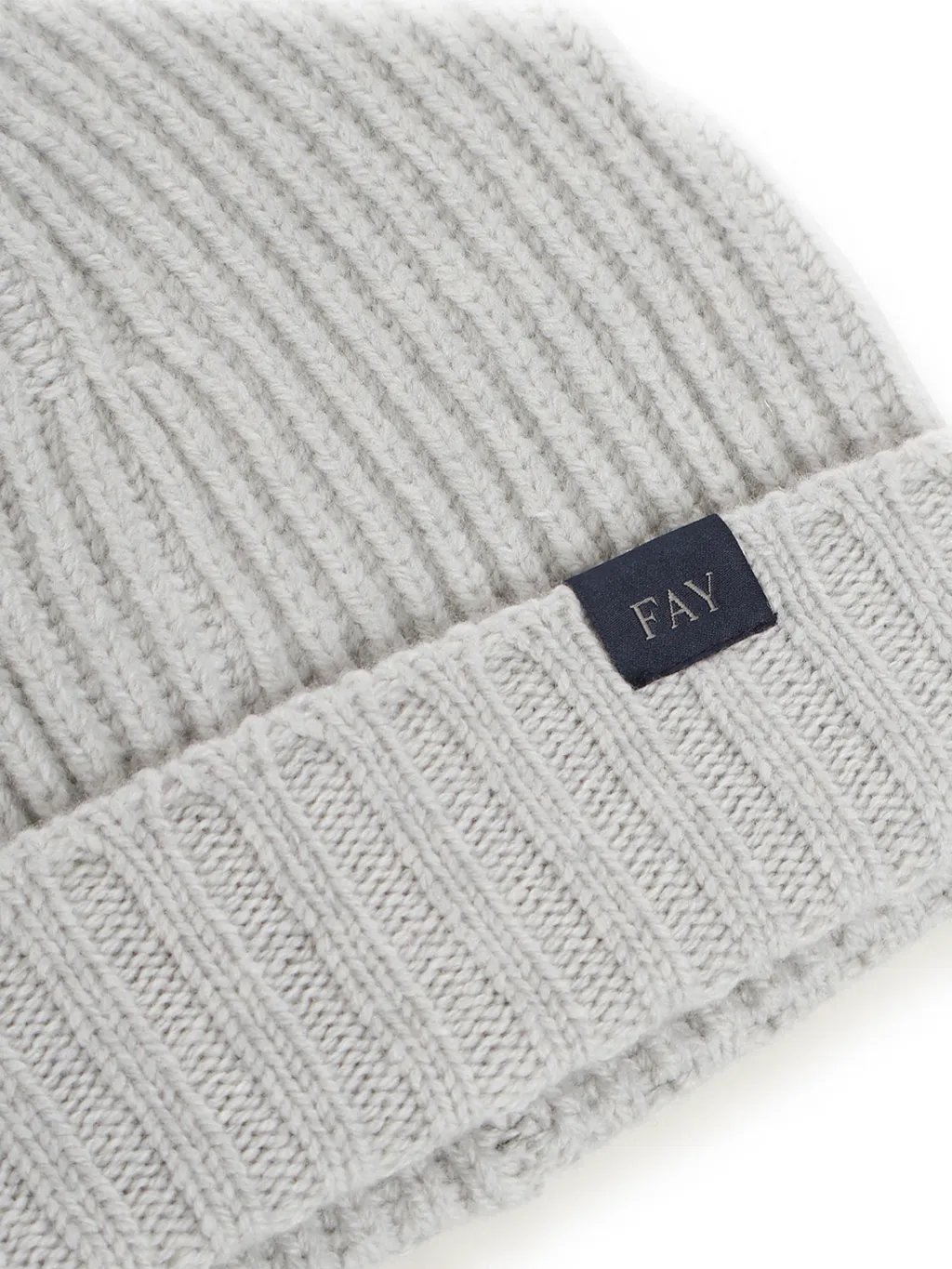 Fay English Rib Beanie Hat