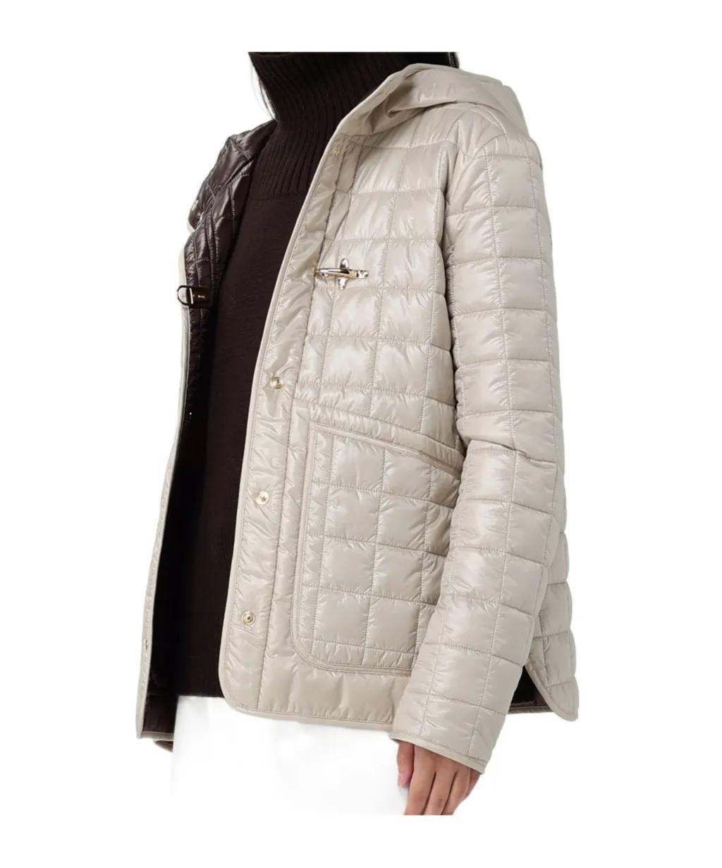 Fay Quilted Hooded Coat