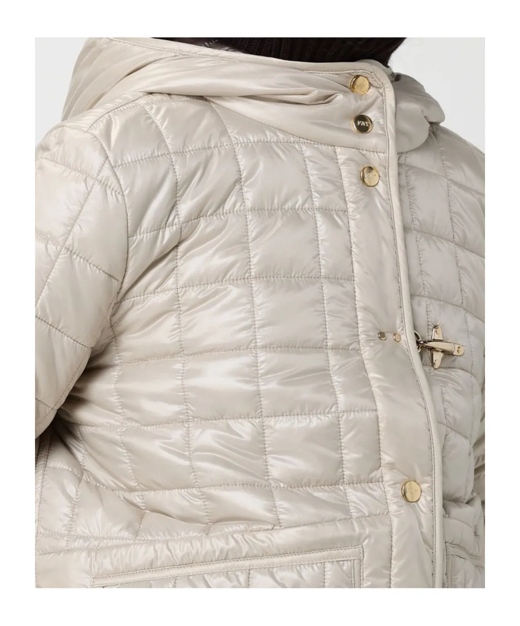 Fay Quilted Hooded Coat