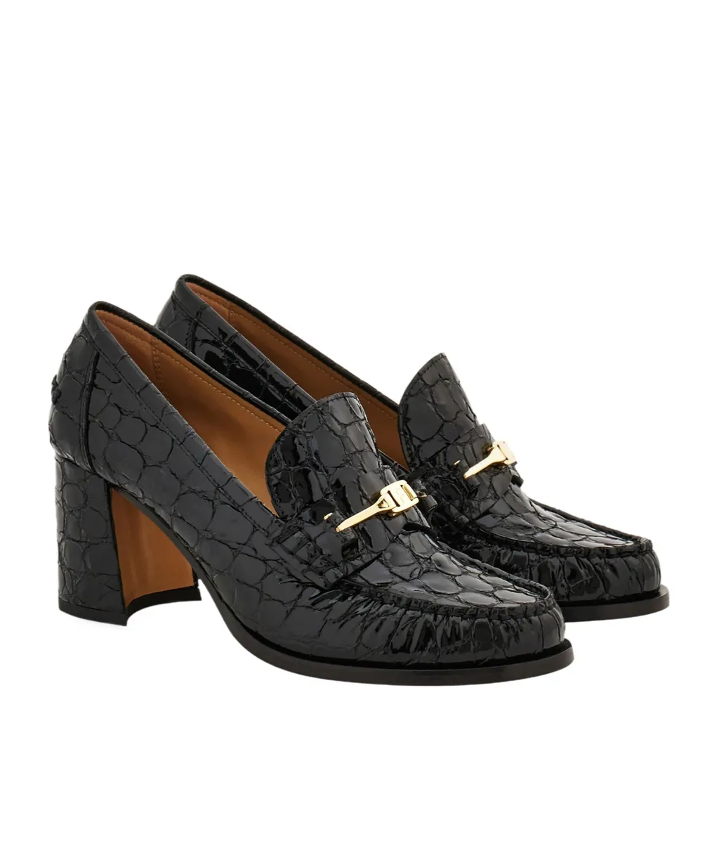 Ferragamo Embossed Heeled Pumps