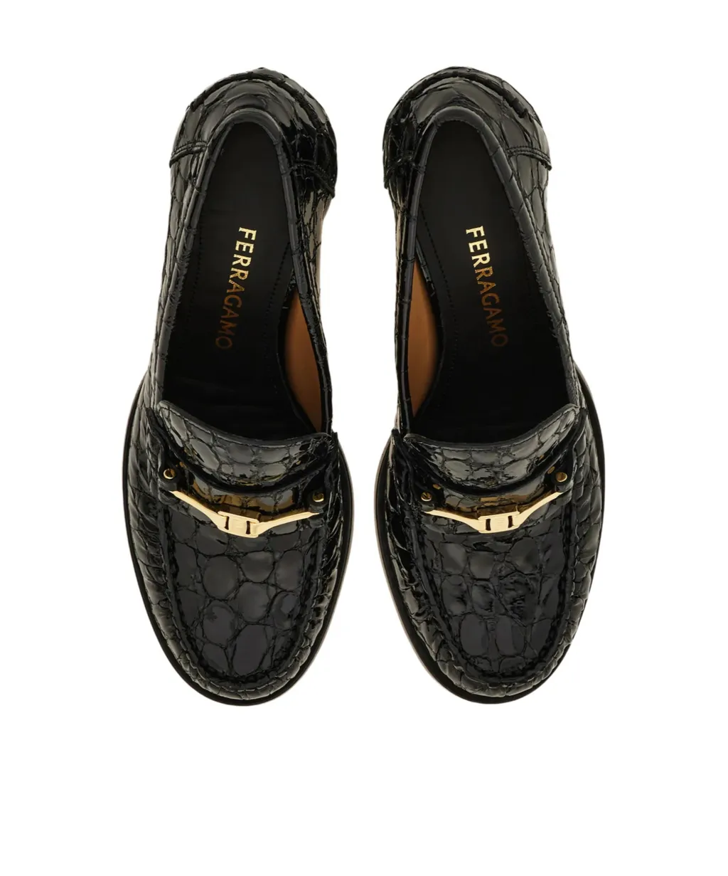 Ferragamo Embossed Heeled Pumps
