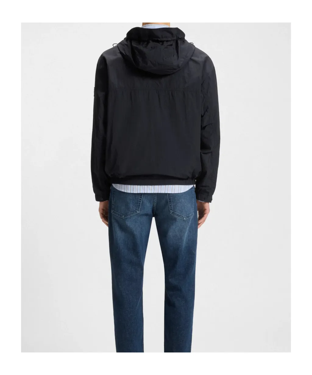 Logo-Patch Hooded Jacket