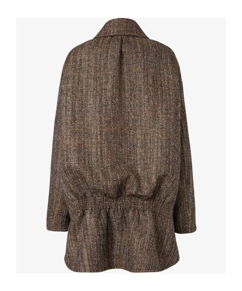 Beige Alpaca And Wool Parka