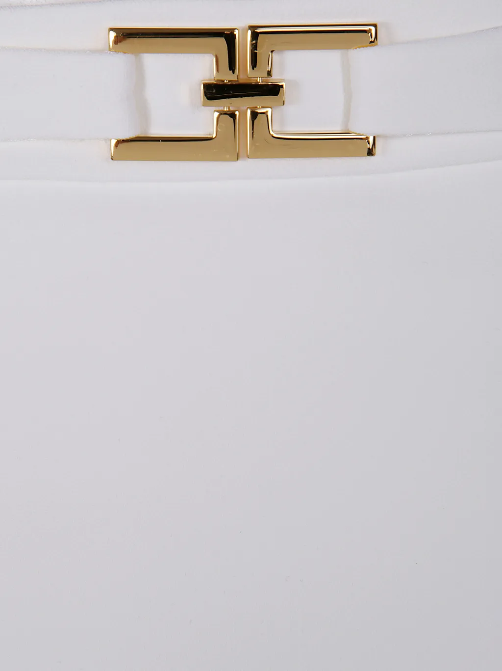 Gold-Buckle Pencil Skirt