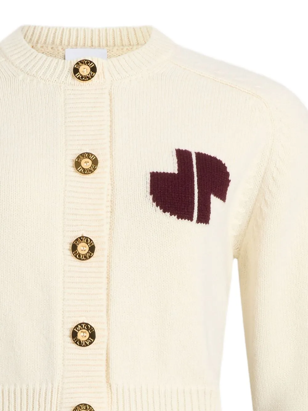 Pato Cropped Button-Up Knit Cardigan