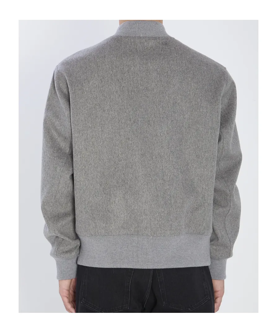 Brushed Wool Jacket In Pure Virgin Wool