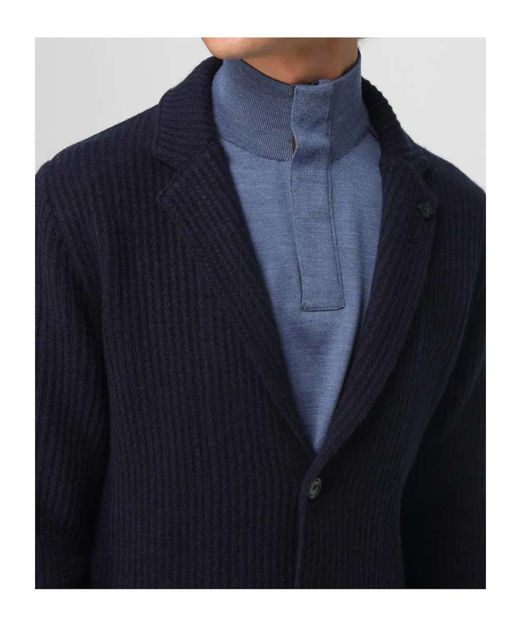 Striped Long-Sleeved Suit Jacket