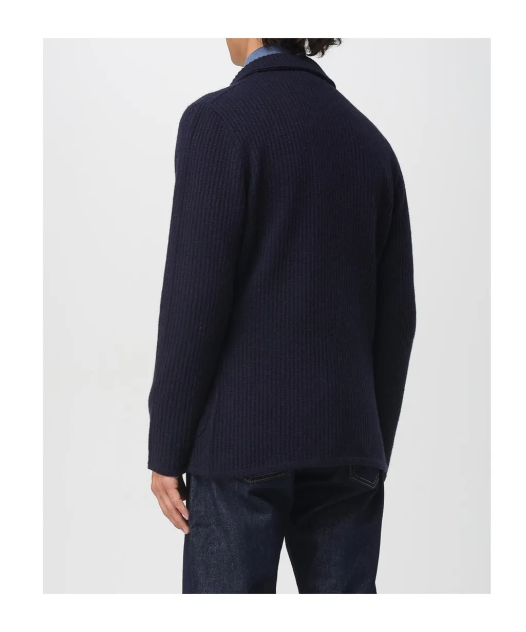 Striped Long-Sleeved Suit Jacket