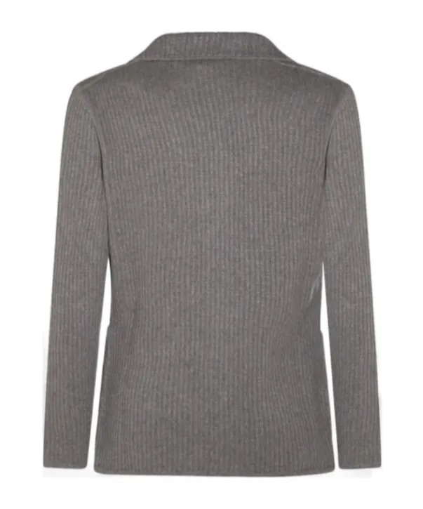 Long-Sleeved Collared Cardigan
